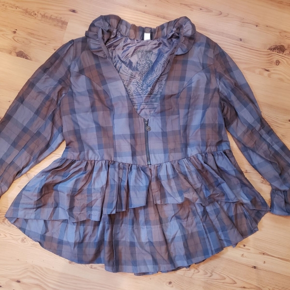 Outlander Laced Peplum Girls Jacket Plus Size Hot Topic Exclusive - Picture 5 of 13